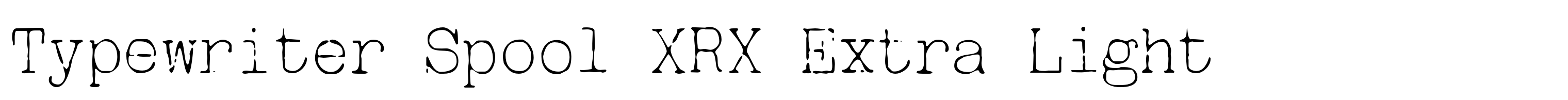 Typewriter Spool XRX Extra Light